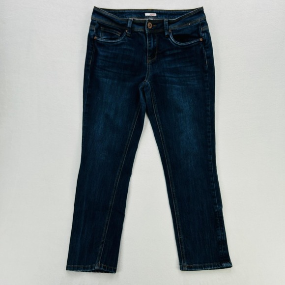 BONGO Denim - Bongo Jeans Juniors 11 30x26 Blue Mid Rise Straight Dark Wash Stretch Denim